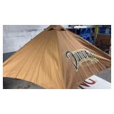 Dundee Beer advertising patio umbrella