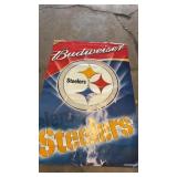 Vintage vinyl banner featuring Budweiser and the