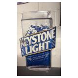 Vintage Keystone light metal advertising sign