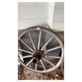 Antique wooden/metal wagon wheel (diameter