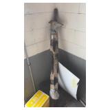 Antique wooden/metal axel for wagon wheels