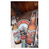 Vintage Coors light metal advertising sign