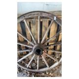 Antique wooden/metal wagon wheel (diameter
