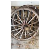 Antique wooden/metal wagon wheel (diameter