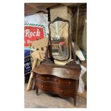 Antique Dresser with Swivel Mirror