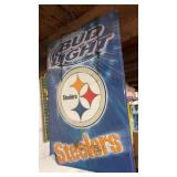 Vintage Pittsburgh Steelers Bud light metal