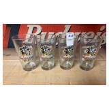 Set of 4 Coors Light Franco Harris Pint Glasses