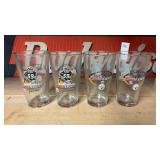 Set of 4 Coors Light Jack Ham Pint Glasses