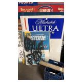 Assorted Beer Advertisement Signs