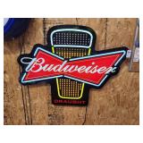 Budweiser Draught light up sign broken corner
