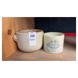 Two Vintage Shave Mugs