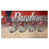 Set of 4 Miller High Life Pint Glasses