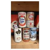 Lot of 5 Vintage Beer Cans