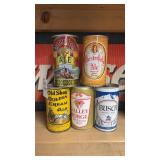 Lot of 5 Vintage Beer Cans