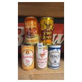 Lot of 5 Vintage Beer Cans