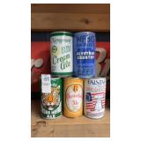 Lot of 5 Vintage Beer Cans