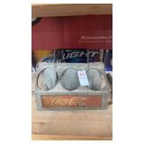 Vintage Aluminum Coca Cola Bottle Carrier