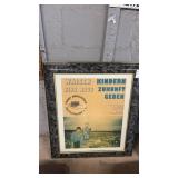 Framed poster and display from a German