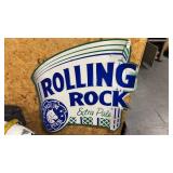 Rolling Rock Large Tin Sign