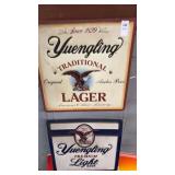 Vintage Yuengling traditional lager metal beer