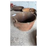 Antique cast iron melting pot