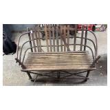 Vintage rustic hickory and twig bench