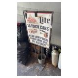 Metal poster holder stand