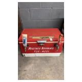 Vintage Portage Beverage cooler with 2 beer taps