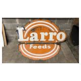 Larro Feeds Metal Sign 70in. Wides