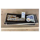 Lot of Steelers Rolling Rock Bumper Stickers