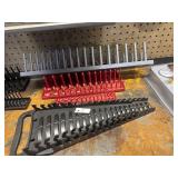 Lot of wrench and socket organizers (6)