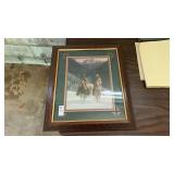 Framed Horseback Print