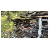 Lot of Lumber on Backside of Trailer