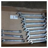 11 pc. Set of metric Snap-on combo/line wrenches