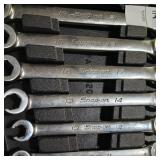 Set of metric Snap-on line wrenches