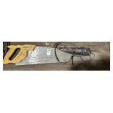 Stanley handsaw and Craftsman rotary tool