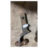 Steel trailer hitch ball mount