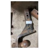 Steel trailer hitch ball mount