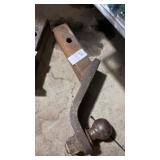 Steel trailer hitch ball mount