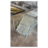 Wire cage style live animal trap