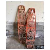 Vintage Victor orange plastic snowshoes