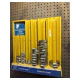 Automotive hose clamps on organizer