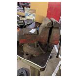 Vintage cast iron swivel bench vise