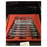 Set of Blue Point reversible ratcheting wrenches