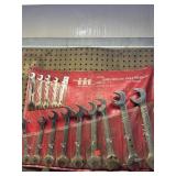 Set of 14 double open end angel wrenches