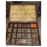Lot of screws and nuts in organizer