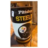 Vintage Metal Pittsburgh Steelers trash can