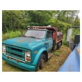 1972 dump truck runs on starting fluid