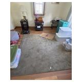 Green 7ft area rug