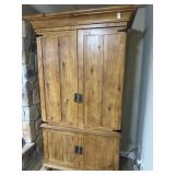 Wooden 4 door tv cabinet 40.5 X 22.5 X 80 in NO